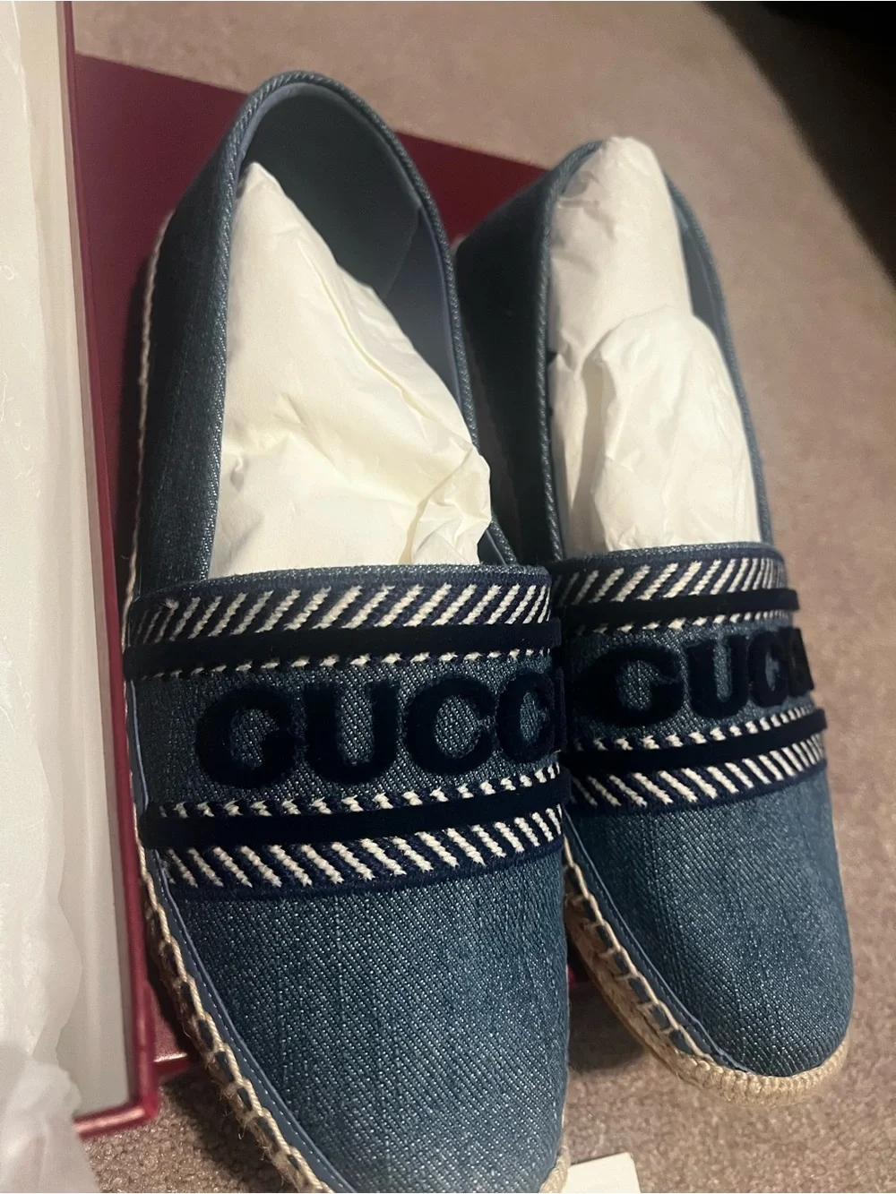 Gucci Ines Espadrille Flat